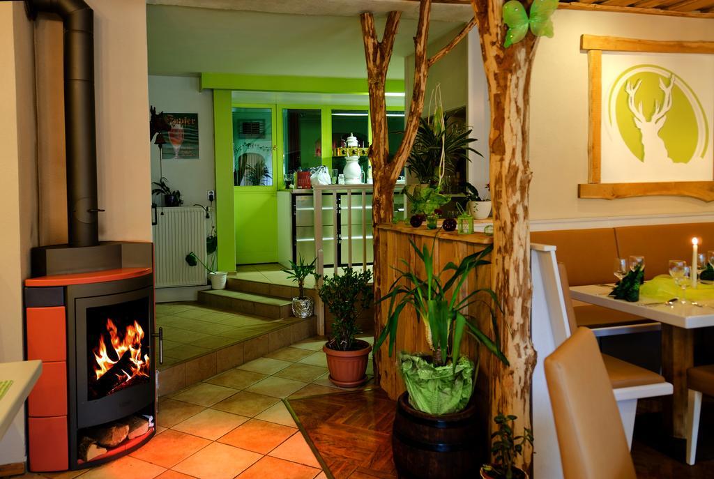 Pension Zum Hirsch Göda Exterior foto